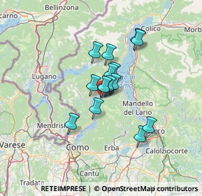 Mappa Via calvasino, 22025 Lezzeno CO, Italia (8.716)