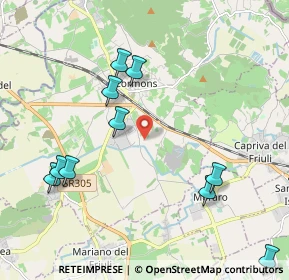 Mappa Via Corona, 34071 Cormons GO, Italia (2.62417)