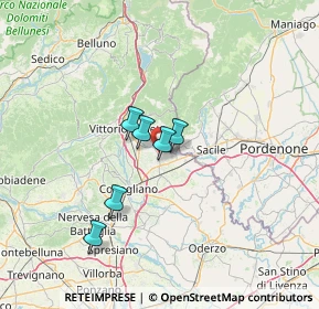 Mappa Via dei Maserat, 31016 Cordignano TV, Italia (35.078)