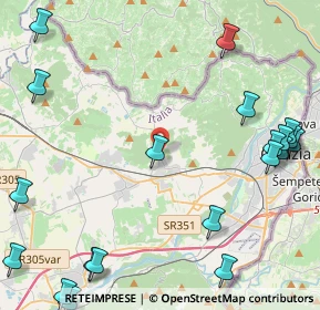 Mappa Via Blanchis, 34070 Mossa GO, Italia (6.2645)