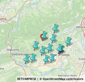 Mappa Via IV Novembre, 31050 Miane TV, Italia (6.555)