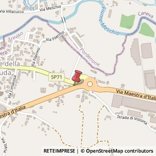 Mappa Via Strada Maestra D'Italia, 93, 31016 Cordignano, Treviso (Veneto)