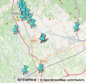 Mappa Via dei Fadelli, 31014 Colle Umberto TV, Italia (5.13375)
