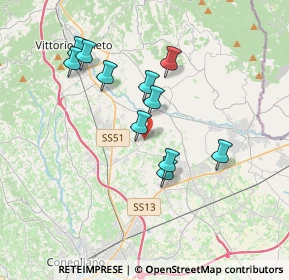 Mappa Via dei Fadelli, 31014 Colle Umberto TV, Italia (3.21818)