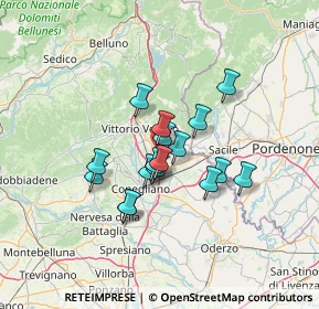 Mappa Via dei Fadelli, 31014 Colle Umberto TV, Italia (9.60647)