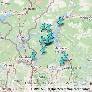 Mappa Via Pescaù, 22025 Lezzeno CO, Italia (8.67467)