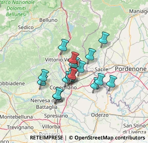 Mappa Via Marcon, 31014 Colle Umberto TV, Italia (9.72118)