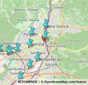 Mappa Via Pompeo Giustiniani, 34170 Gorizia GO, Italia (2.37455)