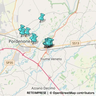 Mappa Gran Shopping Granfiume, 33080 Fiume Veneto PN, Italia (2.14923)