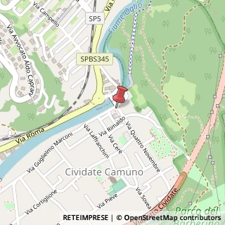 Mappa Via Fiamme Verdi, 14, 25040 Cividate Camuno, Brescia (Lombardia)