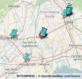 Mappa Via Ermes di Colloredo, 33033 Codroipo UD, Italia (17.26889)