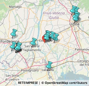 Mappa Via Ermes di Colloredo, 33033 Codroipo UD, Italia (16.302)