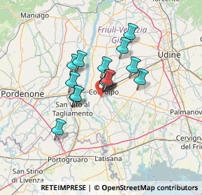 Mappa Via Ermes di Colloredo, 33033 Codroipo UD, Italia (8.994)