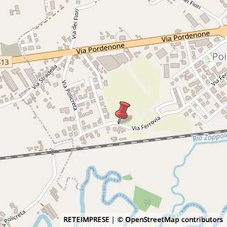 Mappa Via Ferrovia,  39, 33080 Zoppola, Pordenone (Friuli-Venezia Giulia)