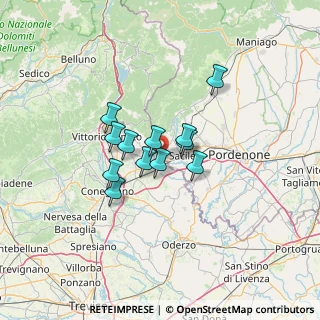 Mappa Via Filermo, 31016 Cordignano TV, Italia (8.8425)