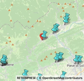 Mappa Via S. Vito, 31050 Miane TV, Italia (6.5765)