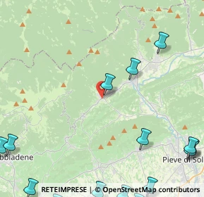 Mappa Via S. Vito, 31050 Miane TV, Italia (7.29188)