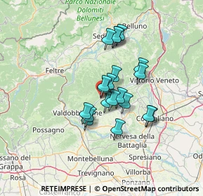 Mappa Via S. Vito, 31050 Miane TV, Italia (9.5975)