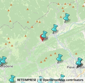 Mappa Via Cava, 31050 Miane TV, Italia (7.25438)