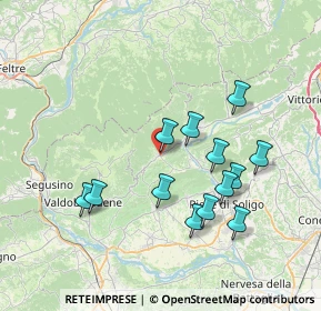 Mappa Via Cava, 31050 Miane TV, Italia (7.01615)