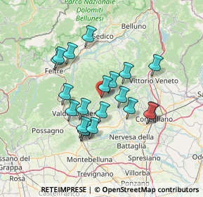 Mappa Via Cava, 31050 Miane TV, Italia (11.7645)