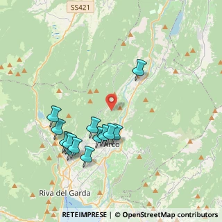 Mappa Via alle Fontane di Laghel, 38074 Dro TN, Italia (3.93462)