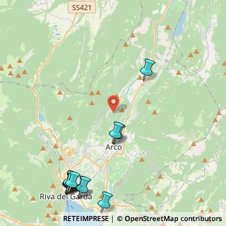Mappa Via alle Fontane di Laghel, 38074 Dro TN, Italia (5.98833)