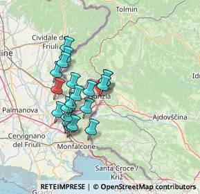 Mappa Piazza S. Antonio, 34170 Gorizia GO, Italia (11.2015)