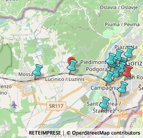 Mappa Via delle Chiese Antiche, 34170 Gorizia GO, Italia (2.33857)