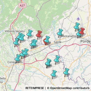 Mappa Str. delle Roncadelle, 31016 Cordignano TV, Italia (9.0125)