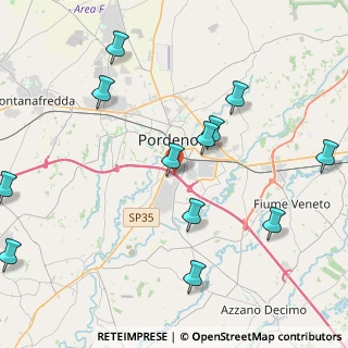 Mappa Pordenone-Portogruaro, 33170 Pravisdomini PN, Italia (4.92667)