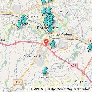 Mappa Pordenone-Portogruaro, 33170 Pordenone PN, Italia (2.391)