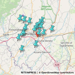Mappa Via Levade, 33170 Pordenone PN, Italia (5.88556)