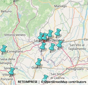 Mappa A28- Conegliano - Pordenone, 33070 Fontanafredda PN, Italia (15.9525)