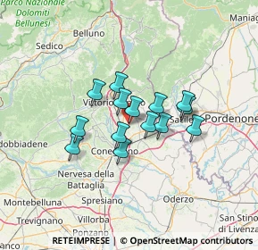 Mappa Via John Fitzgerald Kennedy, 31014 Colle Umberto TV, Italia (9.04429)