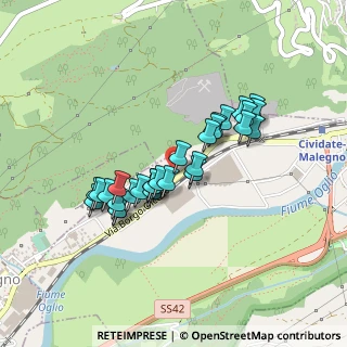 Mappa Via Borgo Olcese, 25040 Cividate Camuno BS, Italia (0.3625)