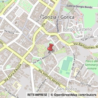 Mappa Via dei Cappuccini, 2, 34170 Gorizia, Gorizia (Friuli-Venezia Giulia)