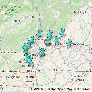 Mappa Strada dei Campardi, 31016 Cordignano TV, Italia (11.13267)