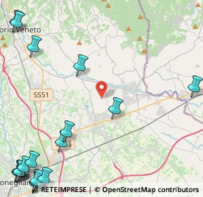 Mappa Strada dei Campardi, 31016 Cordignano TV, Italia (7.3815)