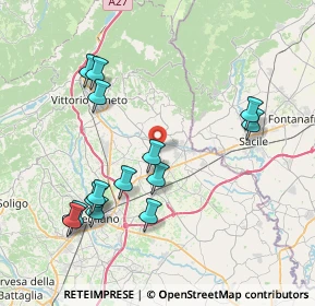 Mappa Strada dei Campardi, 31016 Cordignano TV, Italia (8.215)