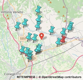 Mappa Via Dante A., 31014 Colle Umberto TV, Italia (3.6295)