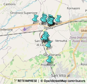 Mappa Via S. Michele del Carso, 33072 Casarsa della Delizia PN, Italia (1.269)