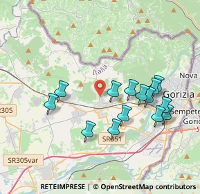 Mappa Via Tarabocchia, 34070 Mossa GO, Italia (3.59857)