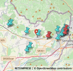 Mappa Via Tarabocchia, 34070 Mossa GO, Italia (4.6325)