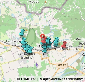 Mappa Via Tarabocchia, 34070 Mossa GO, Italia (1.3315)