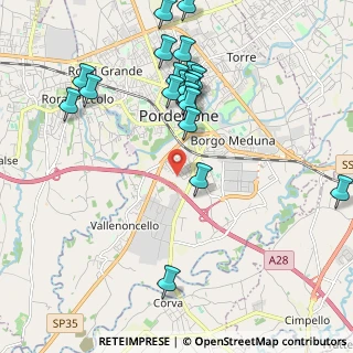 Mappa Via P. Amalteo, 33170 Pravisdomini PN, Italia (2.2395)