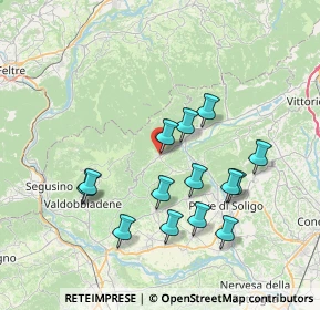 Mappa VIA NOGARE’ 21 CAMPEA DI, 31050 Miane TV, Italia (7.02857)