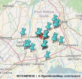 Mappa Via San Martino, 33033 Codroipo UD, Italia (9.473)