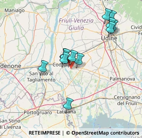 Mappa Via San Martino, 33033 Codroipo UD, Italia (12.89)