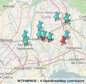 Mappa Via San Martino, 33033 Codroipo UD, Italia (11.41583)